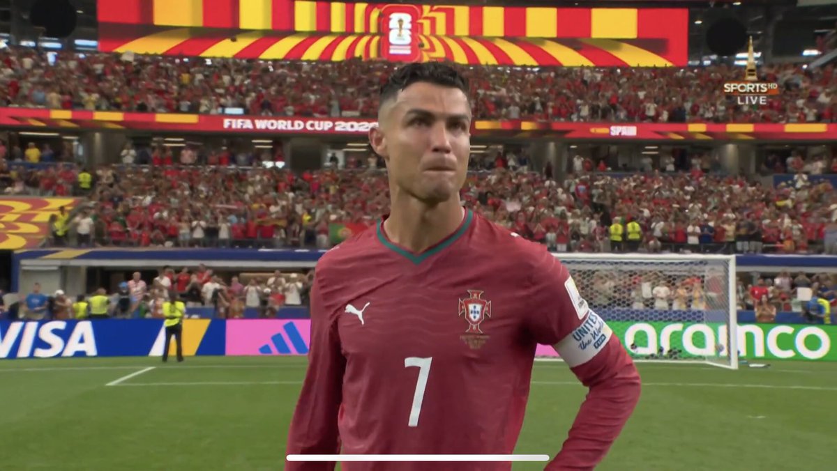 SaqibVirkPK's tweet photo. How cruel football is..Cristiano Ronaldo has left everyone heartbroken..such a magnificent career has ended in tears without a World Cup victory..Today emotions are making it hard to even find the words to write for the great of the game..he will still rule over hearts for many years to come !!
#fifaworldcup2026