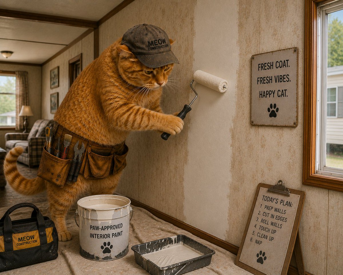 Trailer2Dream's tweet photo. Cat contractor at work in a soon to be cozy trailer
$T2D
B7CiSm4HSQR5tH1hhBrzHDruA55cxYAQ2Ptp7p9Npump https://t.co/zQ9GyC0n9I