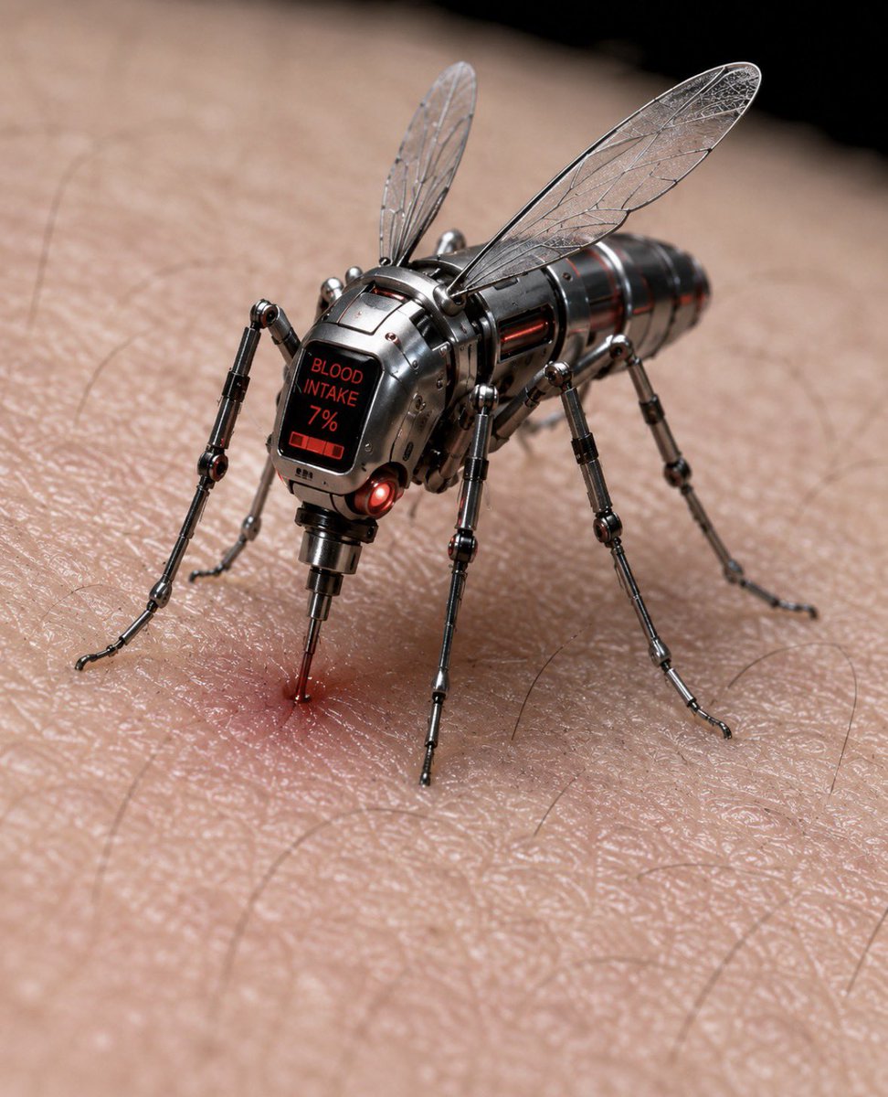 djcows's tweet photo. Startup idea: involuntary blood donation robot mosquitos https://t.co/MPoZyY6Jei