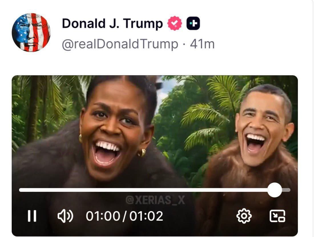 onemanstake's tweet photo. But he’s not racist… https://t.co/W4plQhaLww