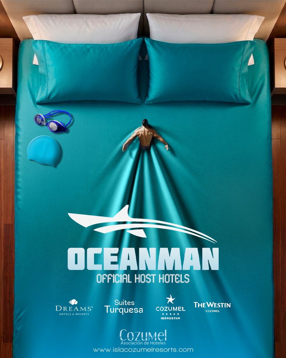 CzmHotels's tweet photo. Dreams e Iberostar son sedes oficiales de Oceanman, que este año celebra su 10.o aniversario, consolidándose como uno de los eventos de aguas abiertas más importantes del mundo. 💙
Reserva tu hospedaje en:
https://t.co/05heQTpjzc
#Oceanman #Cozumel https://t.co/na0i4RdS0R