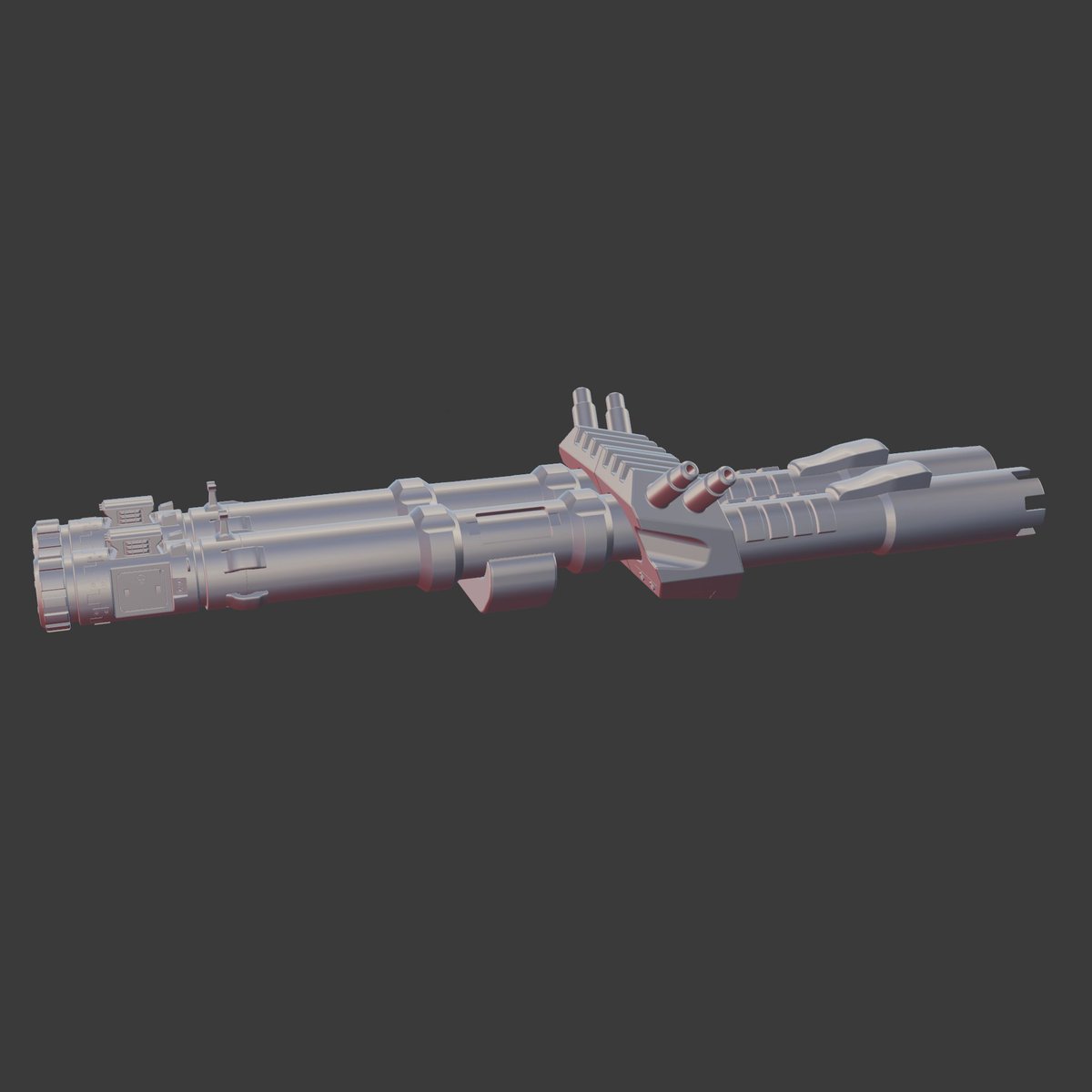 VictoryBizma's tweet photo. WIP 2 Escopeta de ciencia ficción #b3d #blender https://t.co/q5w2FBFzQO