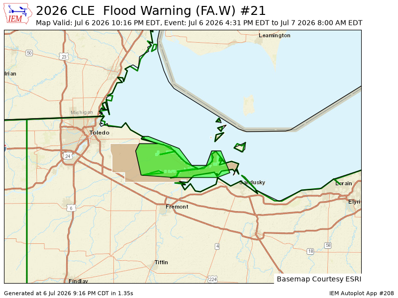HuntersWx's tweet photo. CLE extends time of Flood Warning for Ottawa [OH] till Jul 7, 8:00 AM EDT https://t.co/r9Yz7FxKtQ https://t.co/nqSjl6dbEx