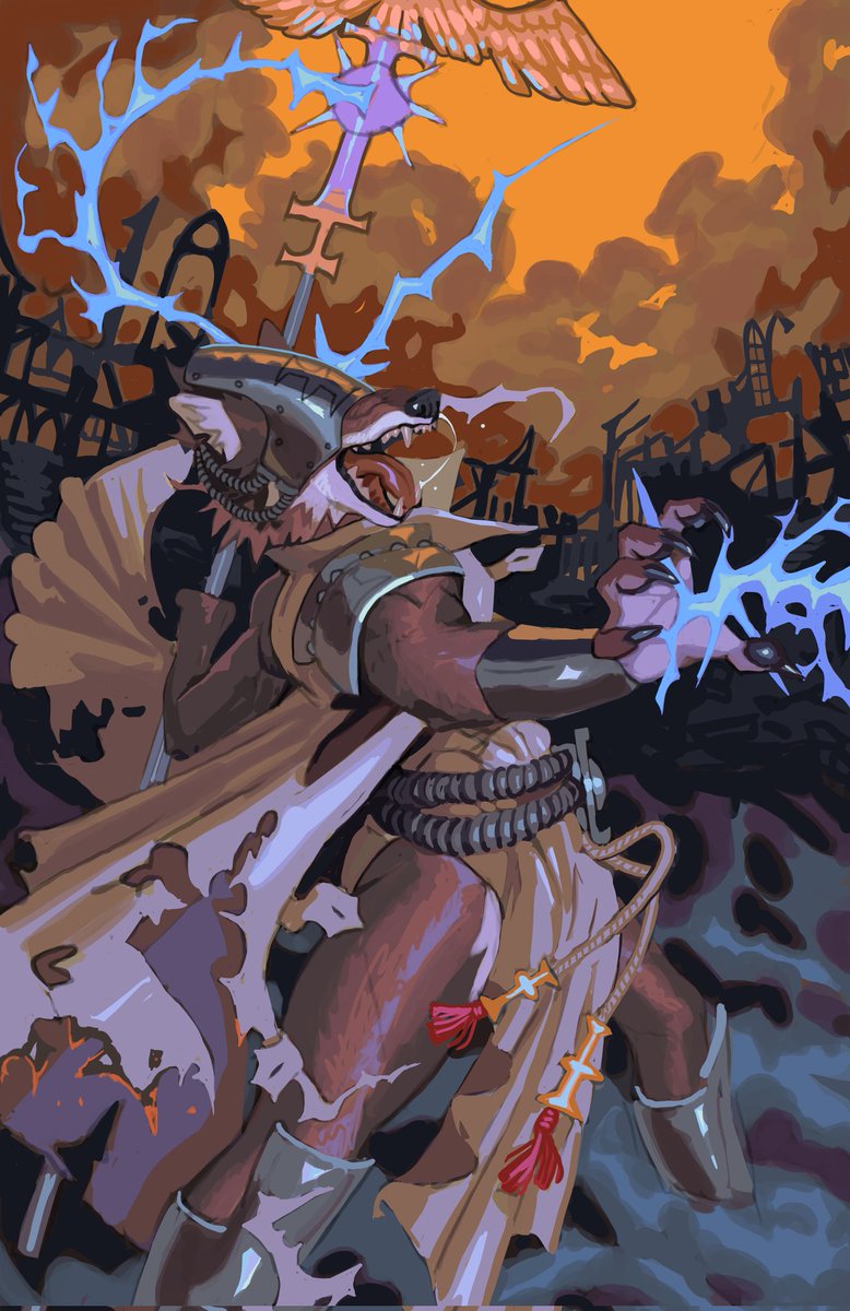 PelziDragon's tweet photo. Imperial psyker 💀🦊🧠⚡️ https://t.co/7TV7CVD614