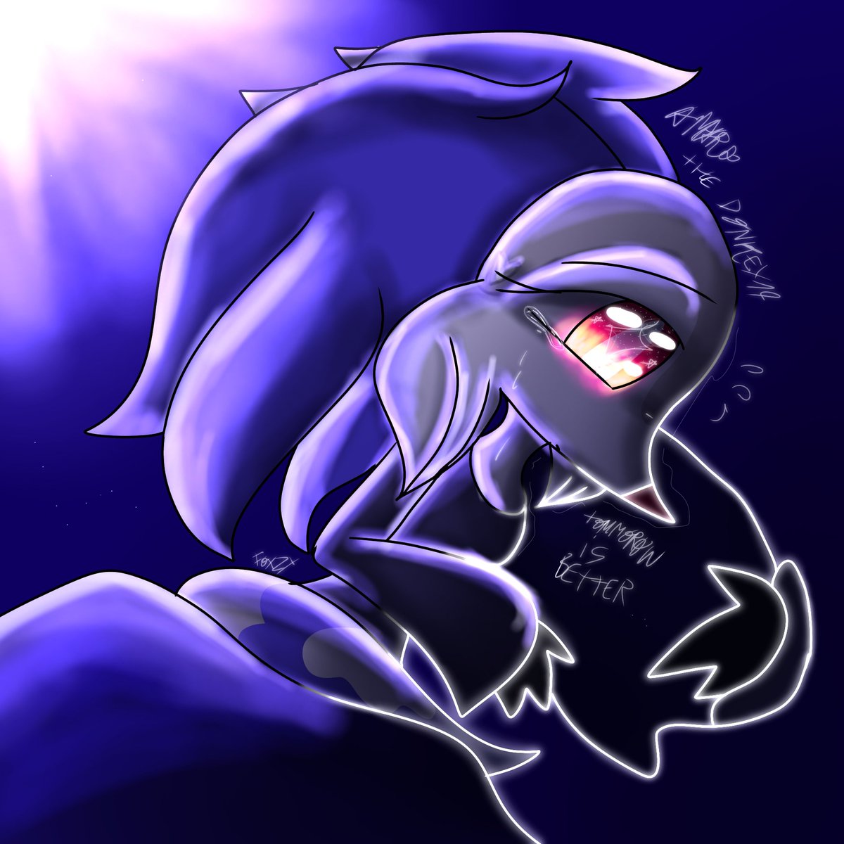 Josefa140619's tweet photo. No te preocupes foxzy, Mañana será otro día  nwn 💜🦊
#Fixphox #Oc #Art #PokemonOc #Fakemon https://t.co/G7BN1rWVyo