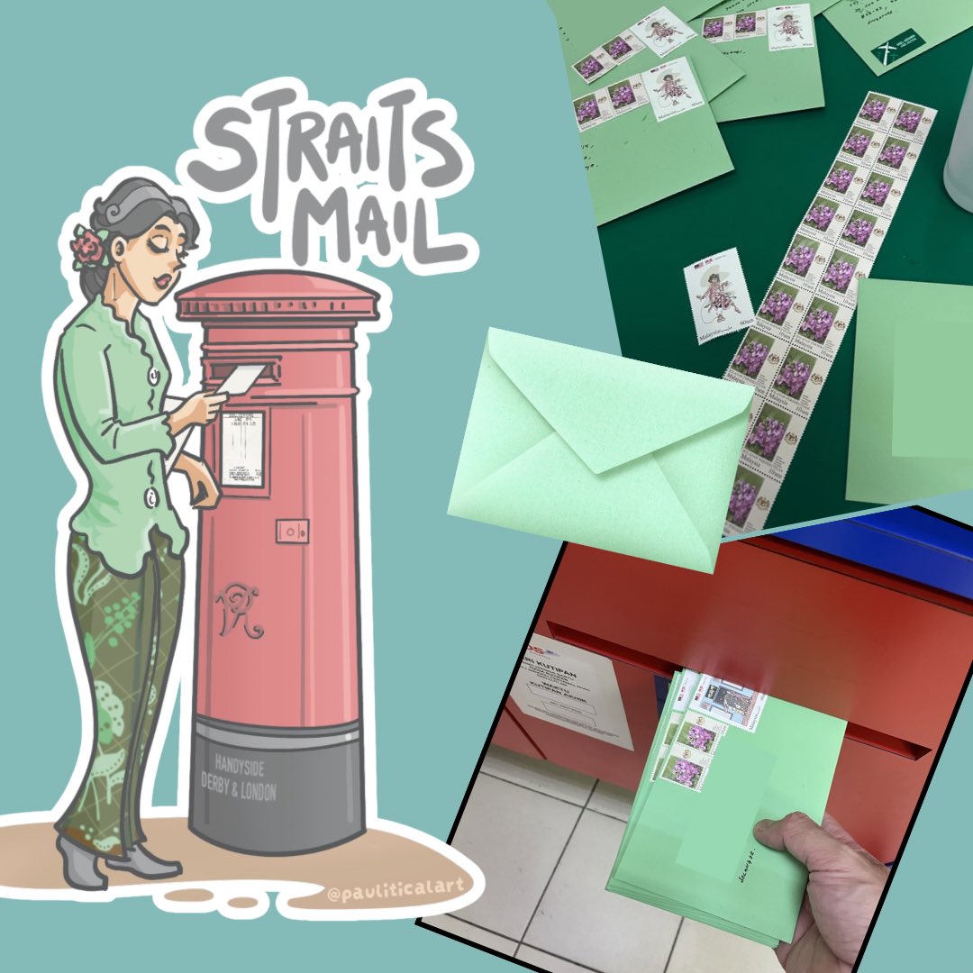 psunster's tweet photo. There’s something wonderfully old-fashioned about sending snail mail. Every envelope is folded, packed, stamped, and posted with care, then begins its own little journey across towns, cities, and countries.
#snailmail #snailmailclub #snailmaillove #malaysiahistory https://t.co/0pDVfn8JBS