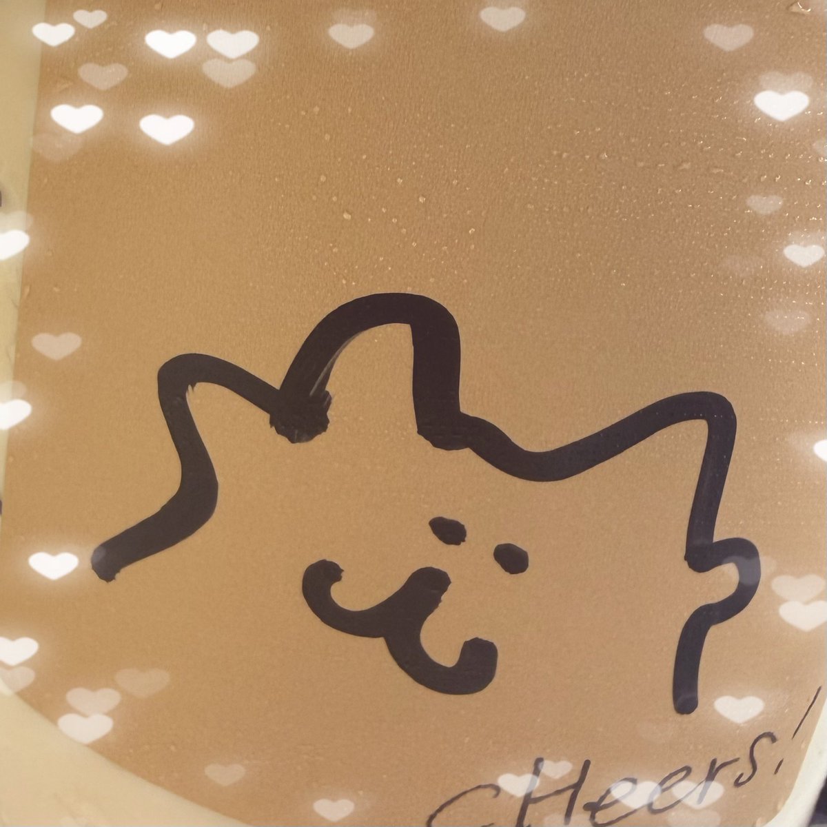 anzyu77's tweet photo. スタバ買ったらかわいいわんちゃん？

書いてあった(*´꒳`*) https://t.co/DLYNtmMyfm