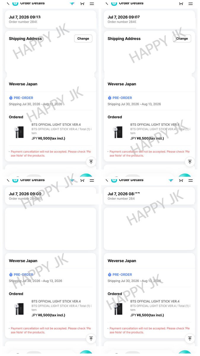 Hpy_JK97's tweet photo. #Hpy_JKอัพเดต

หลักฐานการกด แท่งไฟ BTS Official Light Stick Ver.4 (พรีจากญี่ปุ่น🇯🇵) https://t.co/uyJpEsKr4f