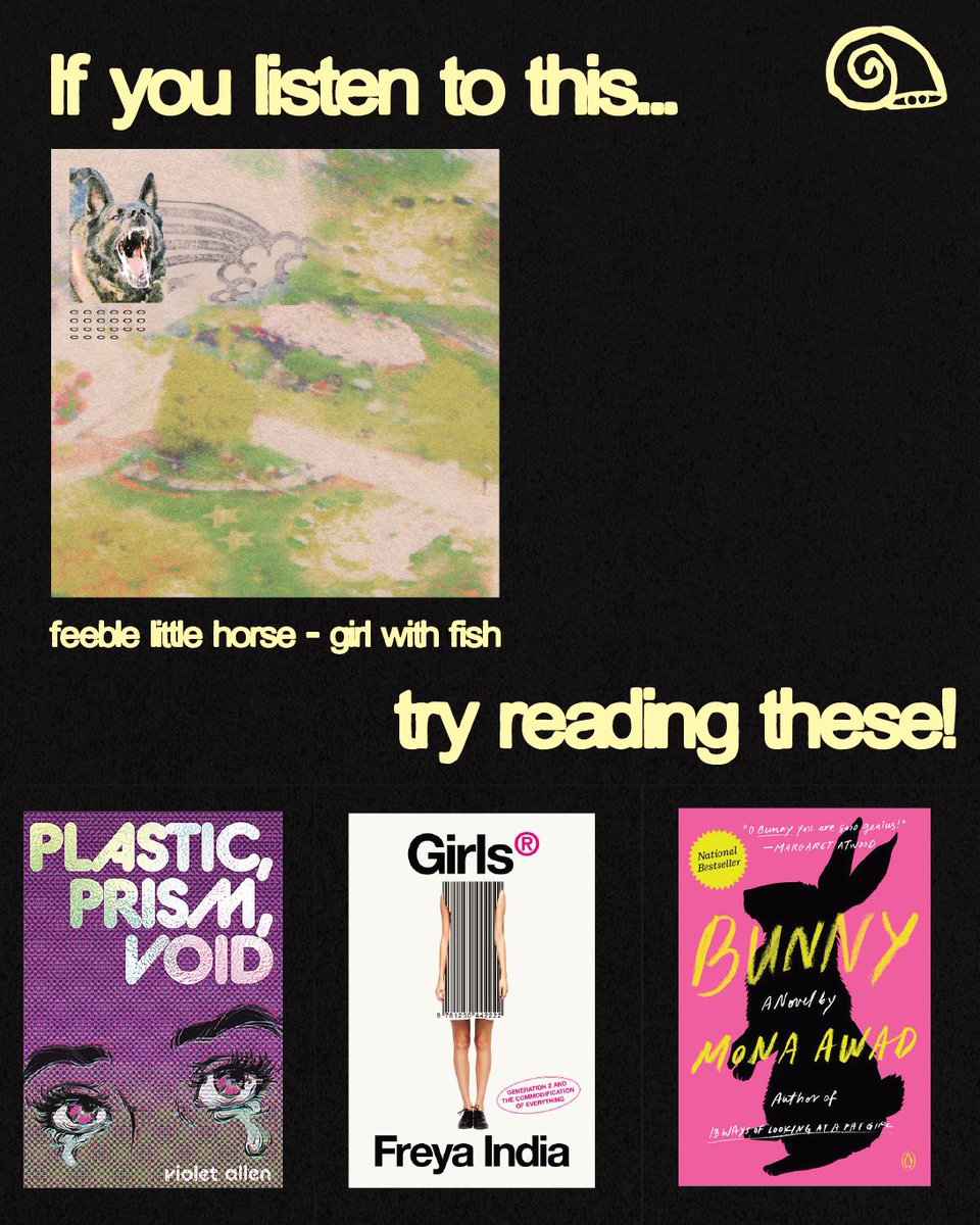 exhaustdata's tweet photo. My bookstore is doing a collab with feeble little horse. If you live in the Dallas-Fort Worth metro area, come buy one of these books for your chance to win tickets and merch 🐎🐌 https://t.co/m82sHrPwm6