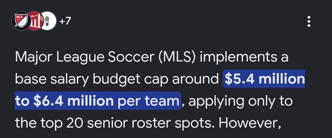 cremieuxrecueil's tweet photo. America needs to remove this absurdly low salary cap from Major League Soccer.

Your top 20 players get to split $6 million?

Put some real money in the sport. Then let's do a World Cup. https://t.co/hkCRVHs1By