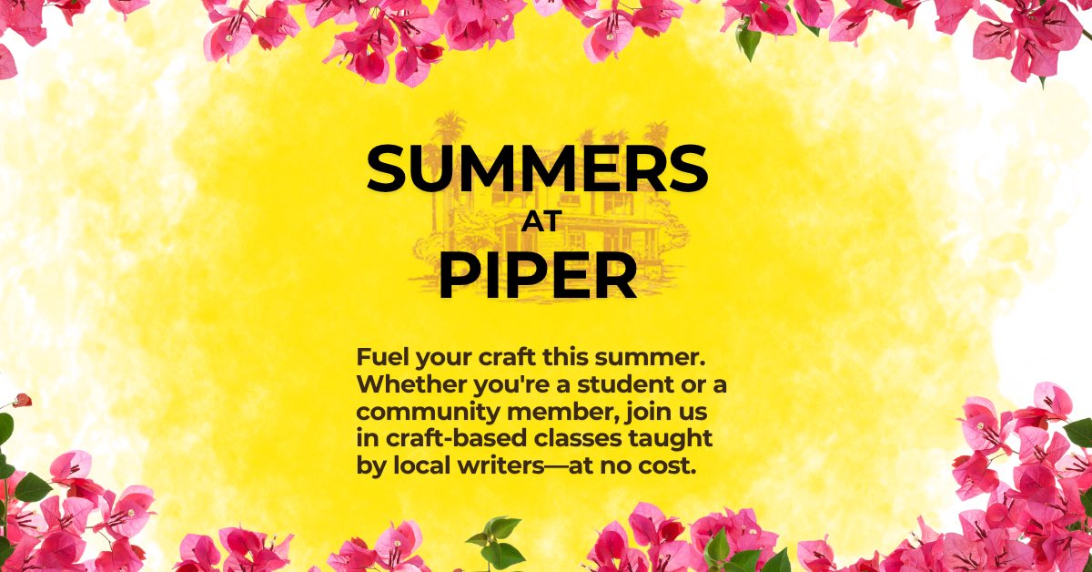 shawnasu's tweet photo. Summers at Piper Center: Professional Development Series

Wednesday, Jul 8, 2026, 6:00 PM https://t.co/104ThriKaJ https://t.co/6EZVtiphKH