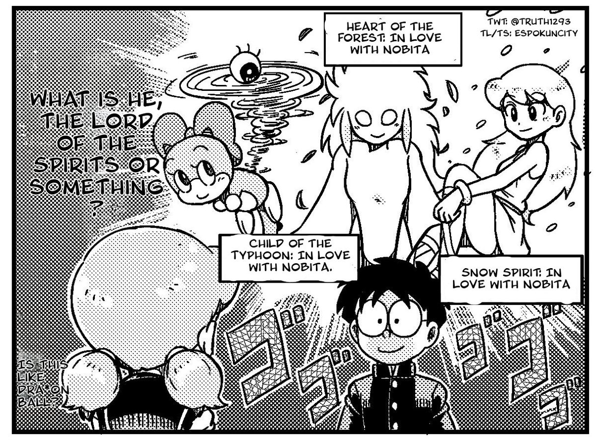 EspokunCity's tweet photo. Nobi-Kun who is popular with girls (Elemental Spirits) by @TRUTH1293
Please support the original artist's works!
#Doraemon #DoraemonTranslation #ドラえもん
----------------------------------------------
Nobita is a pretty amazing boy when you think about it... https://t.co/M67pyywCH0