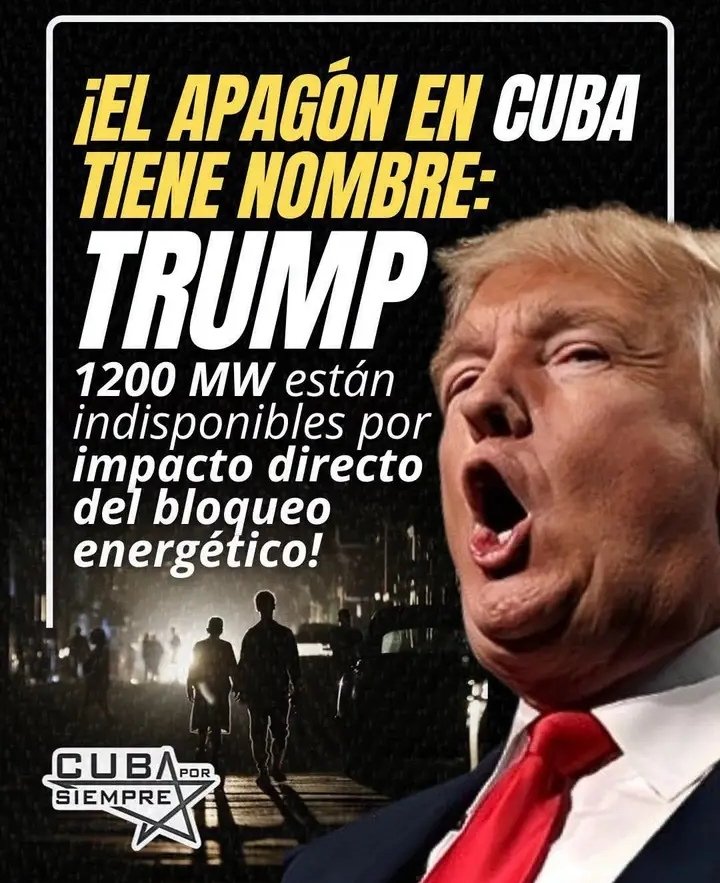 PatriciaCubaL's tweet photo. Genocidas, axfixiarnos porque quieren apoderarse de la isla. Desde que #TrumpPedófilo asumió el poder le dio por "robarse" el golfo de México, Groenlandia y sigue aferrado a Cuba. Atacó a #Venezuela e #Irán. #Cuba no ve vende. Resistiremos creando con unidad. #CubaEstáFirme https://t.co/NfVD2HgnvI