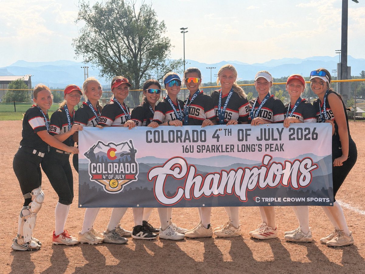 KCBell2028's tweet photo. TCS 16U Sparkler Champions! 🏆 12 game week in CO!  🔥 .548 AVG | .565 OBP | 1.565 OPS 💥 23 Hits (12 - 1B | 7 - 2B | 4 - HR) 🔥 26 RBIs 🥎 Defense: 19 TC | 18 PO | 1 A = 1.000 FPCT
Thankful for my coaches, teammates & everyone who supports me. Uncommitted | 2028 OF | Open to all opportunities.
@16u_legendsnat @rhs_ladysb @triplecrownspts @ExtraInningSB