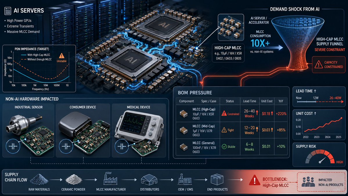 peakingtech's tweet photo. Why Are High-Capacitance MLCCs So Scarce in 2026? The AI Shortage Explained for Hardware Makers
https://t.co/E1lkEsbIIW https://t.co/wipXNnDV4r