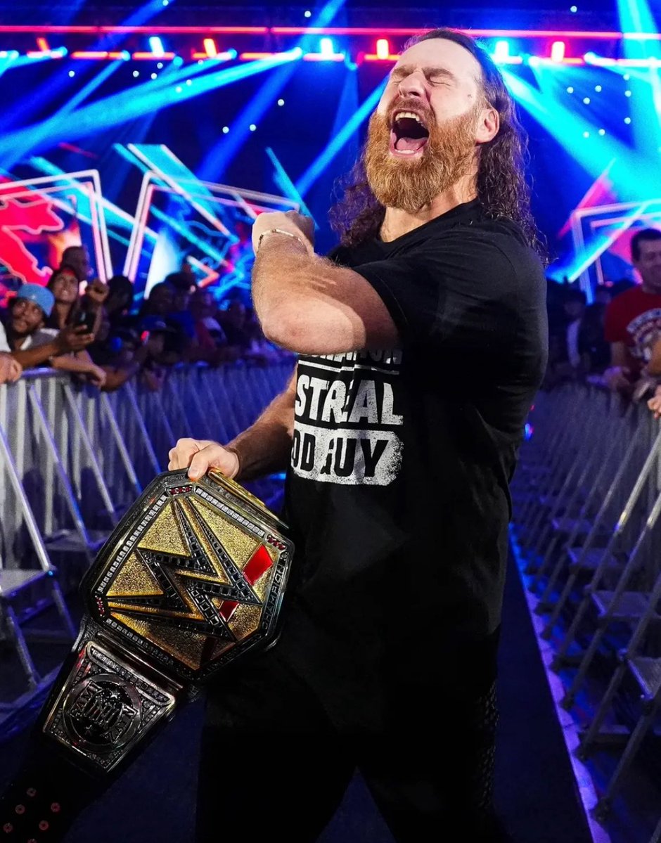 WrestleOps's tweet photo. Sami Zayn’s reign as Undisputed Champion comes to an end at 9 days.

Officially the shortest reign as WWE Champion since The Miz in 2021. https://t.co/p9t2gqj5JI