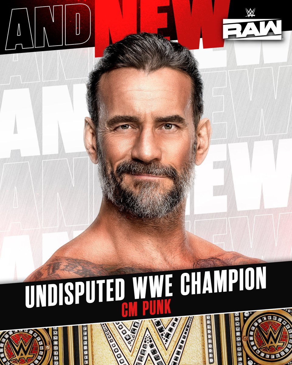 Cory_Hays407's tweet photo. CM Punk is the NEW Undisputed WWE Champion https://t.co/31jRwCNKRR