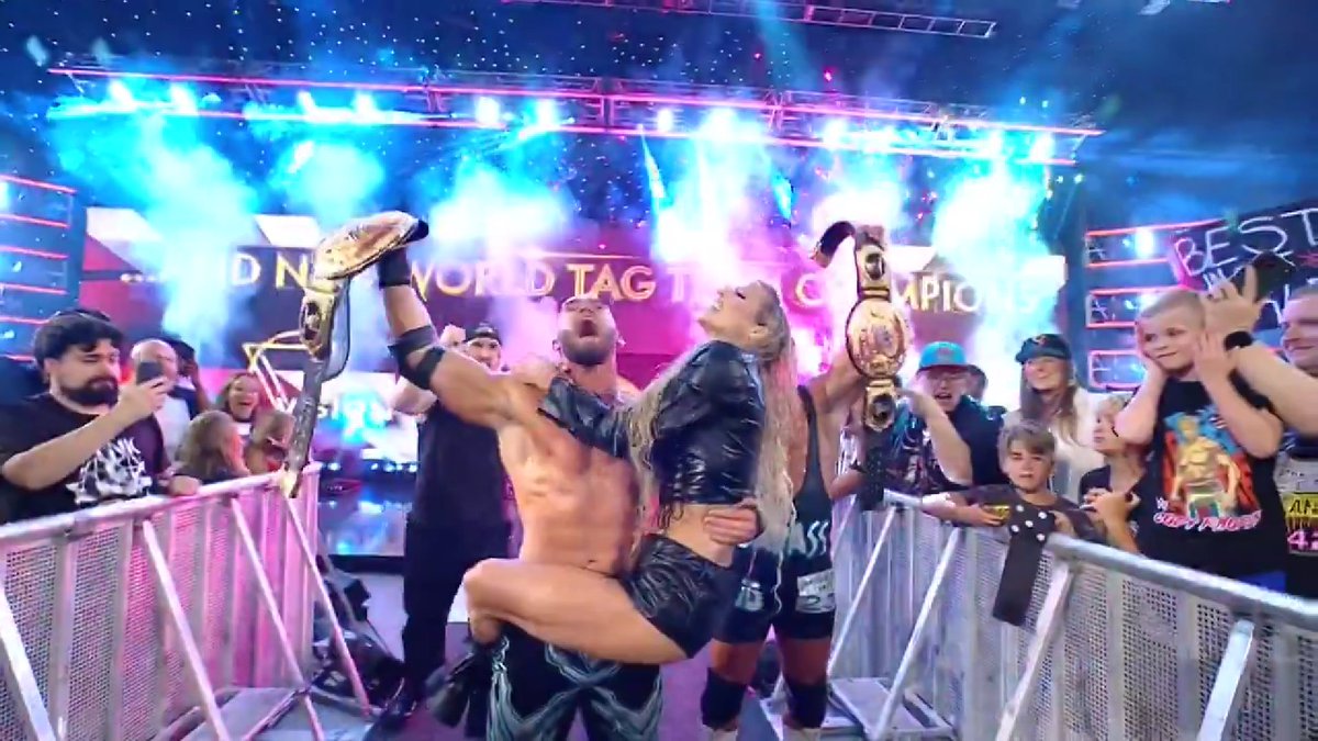 knwrestling's tweet photo. #WWERaw Results!

• Gunther attacks Cody
• GM Aldis returns
• Vision def. Street Profits (c) - World Tag Team title
• Ruca (c) def. Rodriguez - Women's IC title
• Rusev &amp; Page def. Lee &amp; Gable
• Fatu attacks Knight
• CM Punk returns
• Punk def. Sami (c) - Undisputed title https://t.co/Ys5pzBbMyQ