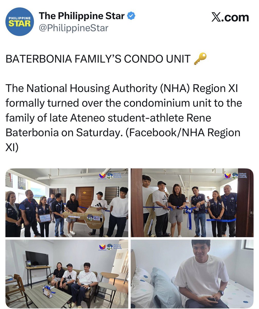 nabunturanguy's tweet photo. Ang MGA TANONG dito: 
(1) WHO RECOMMENDED THE DONATION? 
(2) WHO APPROVED THE DONATION?
(3) WHAT IS THE PURPOSE OF THE DONATION? The guy was not even a national athlete. 
(4) ANO ITO? PURELY POLITICAL DECISION?  
(5) THE CONDOMINIUM IS A GOVERNMENT PROJECT, THEREFORE THE FUND CAME FROM PEOPLE’S MONEY.  What is the pressing reason for such a donation, courtesy of people’s money?