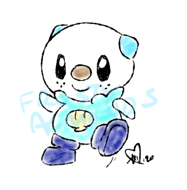 FrostyAlmonds's tweet photo. (Almost) Daily Oshawott 1268. Wott likes his new boots. https://t.co/kfrPJ6jbKW