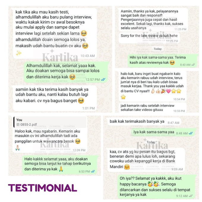 prnincezy's tweet photo. Hari ini masih ada banyak slot! Jasa joki bikin CV ATS di Kartika Resume https://t.co/aCoNs9QiIy

🎯 Disesuaikan untuk bidang tujuan
📝 Dibantu penulisan
✏️ Bisa revisi sepuasnya
📑 Dapat file pdf dan docx 8fexe4 https://t.co/xBBmEoPp3r