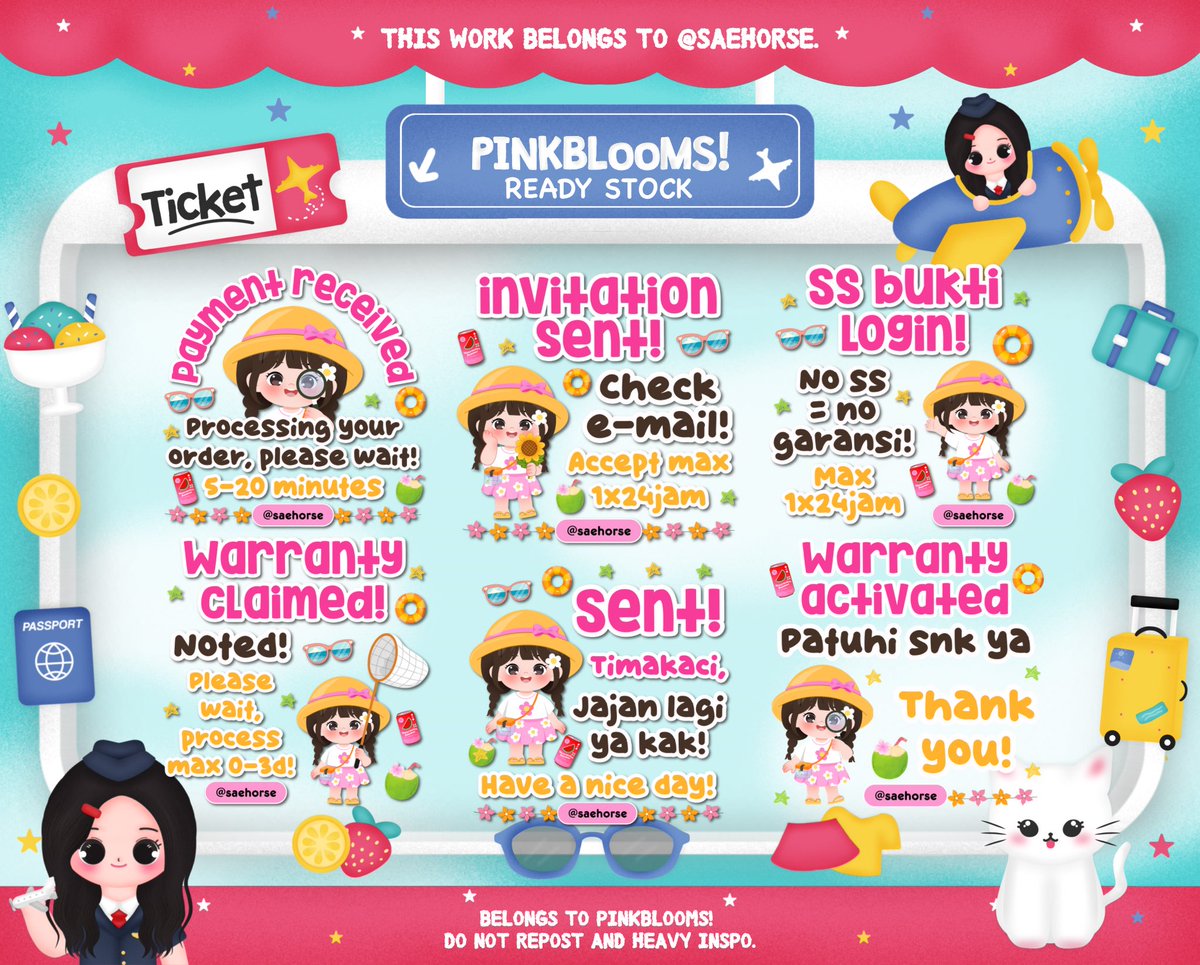 saehorse's tweet photo. ୨୧  🍡🌸 help rt? thankies!  ⑅ ᕬ  

◎⠀..⠀ eml—O  ʚ  P!nk come 🍮🍓  𓈈  ₊ ♡ with ready stock ˚⸝⸝ 🛼 (6) sticker pack BA 𖠗 ִ 🍏🎀  𖥻 1 orang 1 desain ♡  price cek alt ⭐️ ୨୧⠀⊹  🥞 grab your fave items now 𓈄᳸ ⊹⠀𓇼 

   𓐍  ⋮ 💌  ⊹  #bealanja https://t.co/v5sbexlF2n