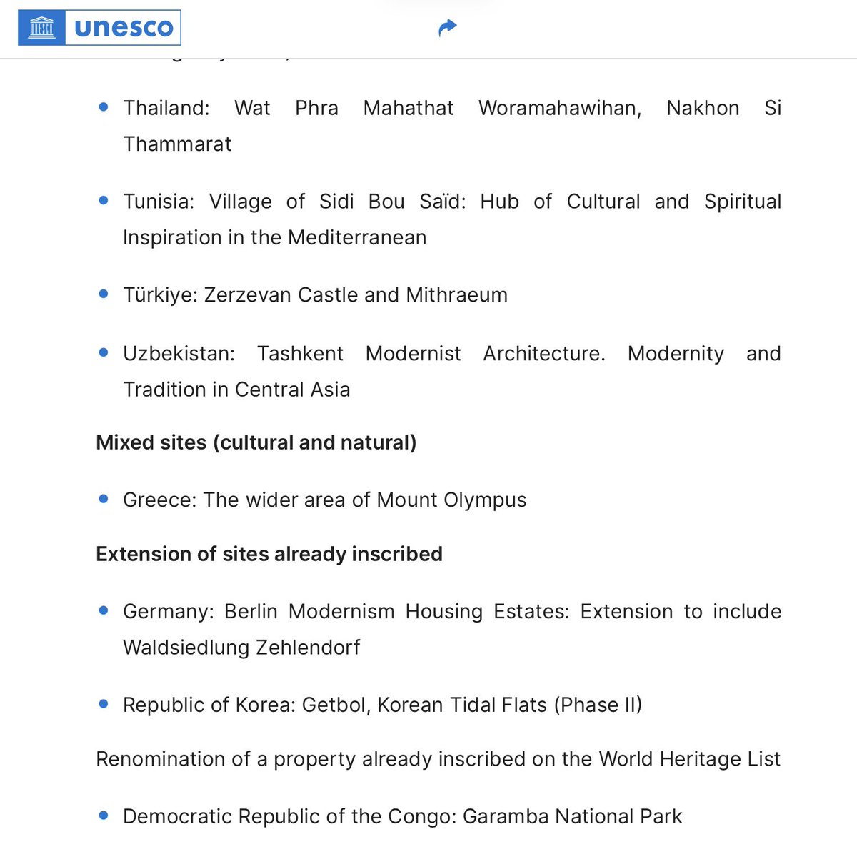 RonallChersan's tweet photo. 🇹🇭 ข้อมูลในเว็บไซต์ของ UNESCO ยืนยันแล้ว 

🎉คณะกรรมการมรดกโลก เตรียมพิจารณาขึ้นทะเบียนวัดพระมหาธาตุวรมหาวิหาร จ.นครศรีธรรมราช เป็นมรดกโลก ในช่วงการประชุมที่เกาหลีใต้ 20 ถึง 29 กรกฎาคมนี้ https://t.co/sHLDDVTIa9