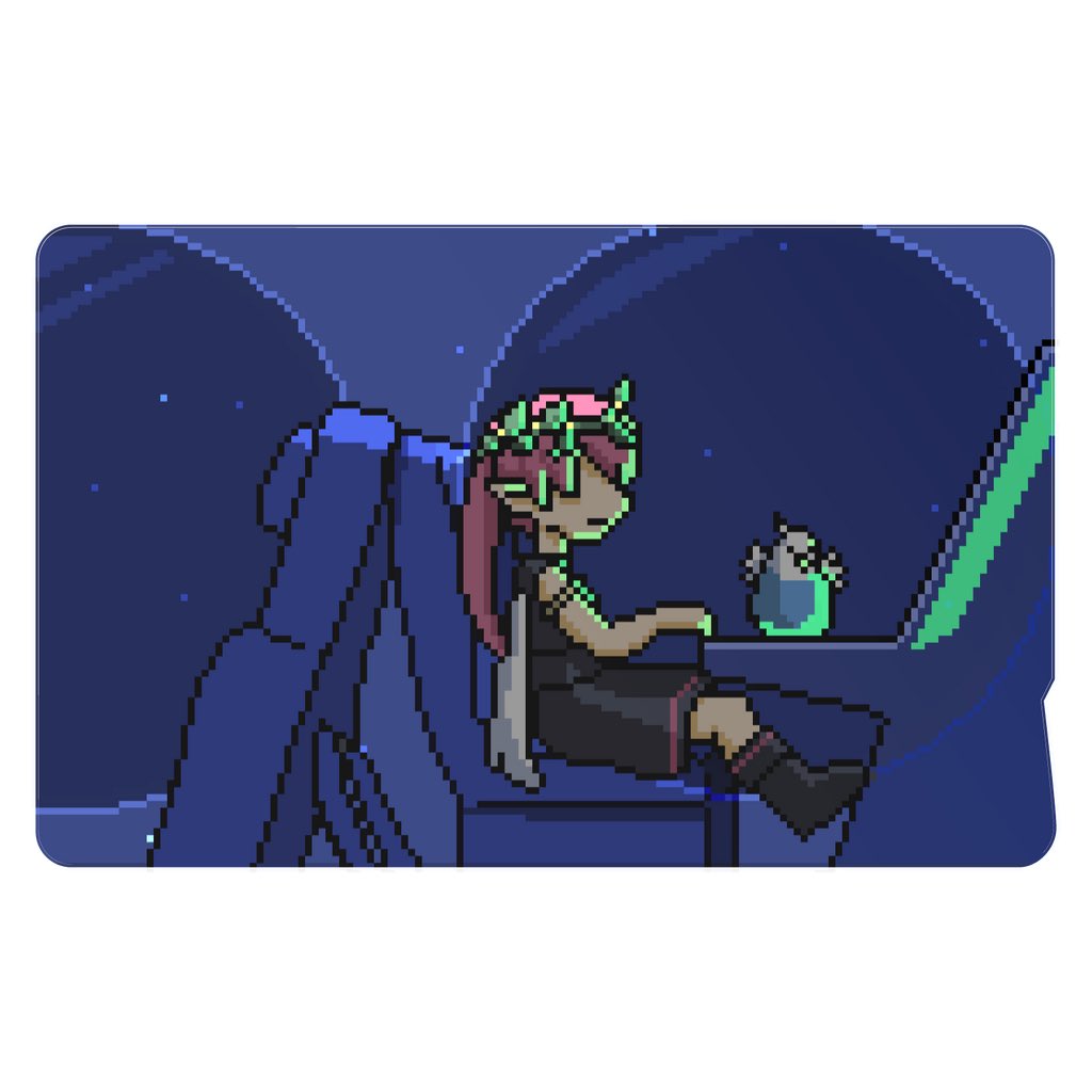 tori_virtual's tweet photo. ドット絵イラストの、
ICカードステッカー新発売！(｀💳ω💳´)

放課後のエモいデザインと、
宇宙船で旅行中の2種類が出てるよ！✨️

▼グッズはこちらから！
https://t.co/6PpKhF6TQh

 #ドット絵  #pixelart  #ドット絵好きな人と繋がりたい https://t.co/BsMkXGf16z