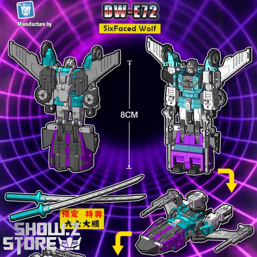 ShowZStore's tweet photo. [Pre-Order] Dr.Wu DW-E72 Sixfaced Wolf Sixshot
Full Price Unknown
https://t.co/WuIHtWEzI1

#DrWu #DWE72 #SixfacedWolf #Sixshot #G1 #TFs
#actionfigure #transformer #modelkit #showzstore #Showzdailyreport https://t.co/ShKWoG5fjh