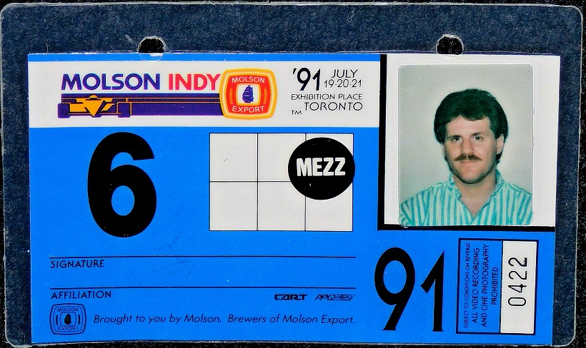 Berger_BYTES's tweet photo. Here's a throwback. Covered the pit area for our live broadcast of the 1991 #Molson Indy. Chris Mayberry and Indy Car vet Tom Sneva called the race. It was a terrific afternoon. This was two weeks before I got married in Los Angeles. #IndyCar #USAC #radio #FAN590 #Leafs #BlueJays