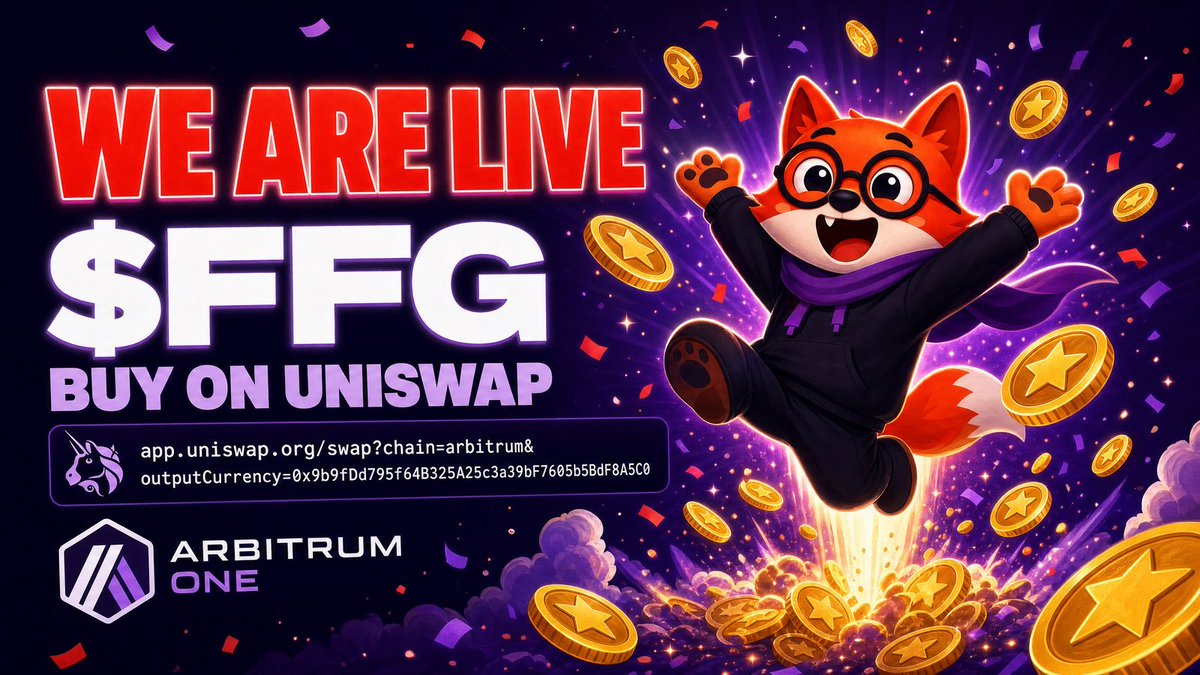 OlagunjuMubarak's tweet photo. Why is $FFG on so many watchlists after launch?

In a market where thousands of new tokens launch every year, standing out isn't easy.

Here's why $FFG has caught the attention of many in the crypto community. 

One reason is the project's broader vision.

Rather than positioning itself as just another token, the team has focused on building an ecosystem with long-term ambitions, emphasizing product development, community engagement, and sustained growth.

Many people are watching to see how that vision unfolds.

Another reason is the emphasis on utility.

The ecosystem is connected to AI-powered tools aimed at supporting creators, writers, filmmakers, and storytellers. Supporters see this product-focused approach as something that differentiates the project from tokens that rely only on short-term attention.

Ultimately, adoption and execution will determine its impact.

Launch day is only the beginning.

The real measure of any project comes from what happens next: shipping products, growing the community, delivering on milestones, and building trust over time.

Best time to actually get in is now.

Website: https://t.co/Elvfj2VPVV
FameWeaver: https://t.co/VaEgAjSLSB

Buy on Uniswap (Arbitrum): https://t.co/EOMPfBSmiA
CA: 0x9b9fDd795f64B325A25c3a39bF7605b5BdF8A5C0

@FFGcoin