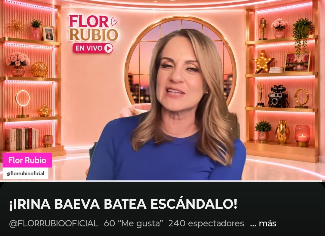 _RCulturaPop's tweet photo. Ni 300 personas ven a @Flor_Rubio en YT 😱 https://t.co/Ik7V5rTlcm