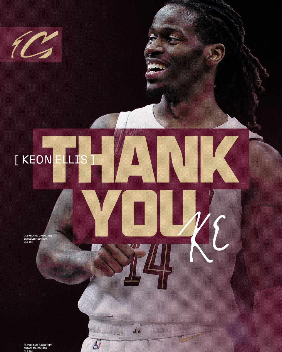 cavs's tweet photo. Thank you for your contributions in Cleveland, Keon! #LetEmKnow https://t.co/qsgIHzhovu