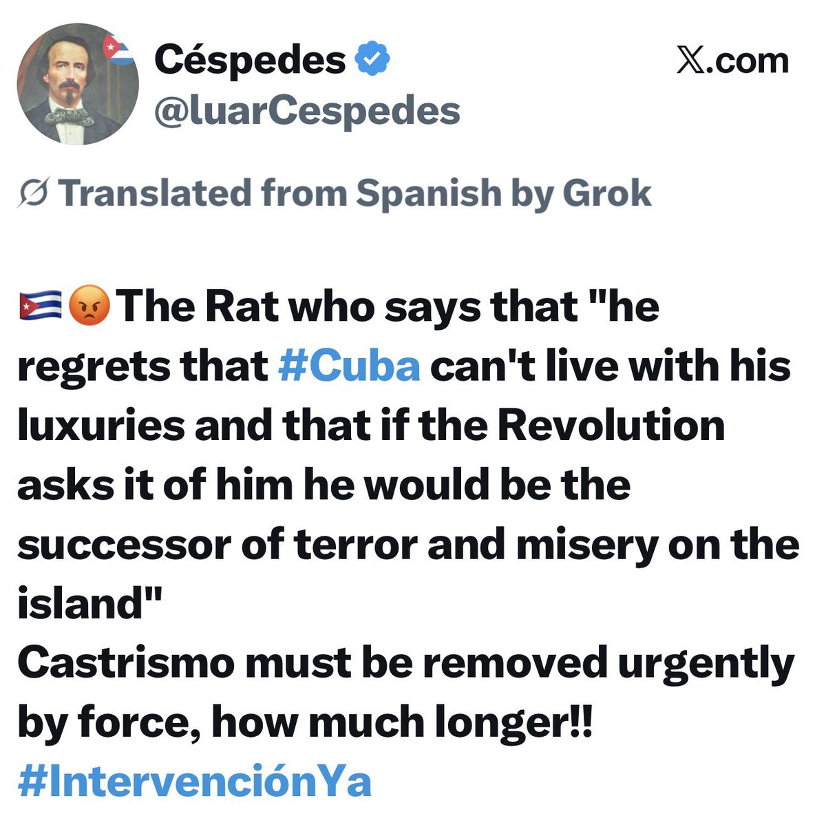 Ivee_is_back's tweet photo. For those who do not know this is Raul Castro’s favorite grandson. “El Cangrejo”🦀. Same bloodline , same evilness.
#NOtoCommunism
#NoToSocialism
#FreedomForThePeopleOfCuba https://t.co/kvyMv567H3