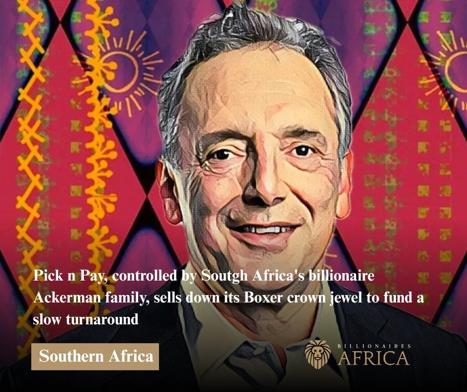 NineZeroClub's tweet photo. Pick n Pay has sold down 11.5 percent more of Boxer for R4.7 billion, funding a slow turnaround that has already cost the Ackerman family control of the retailer.
https://t.co/dF62rAo9qd
#PickNPay #Boxer #AckermanFamily #SouthAfrica https://t.co/SxLGsrmwTG