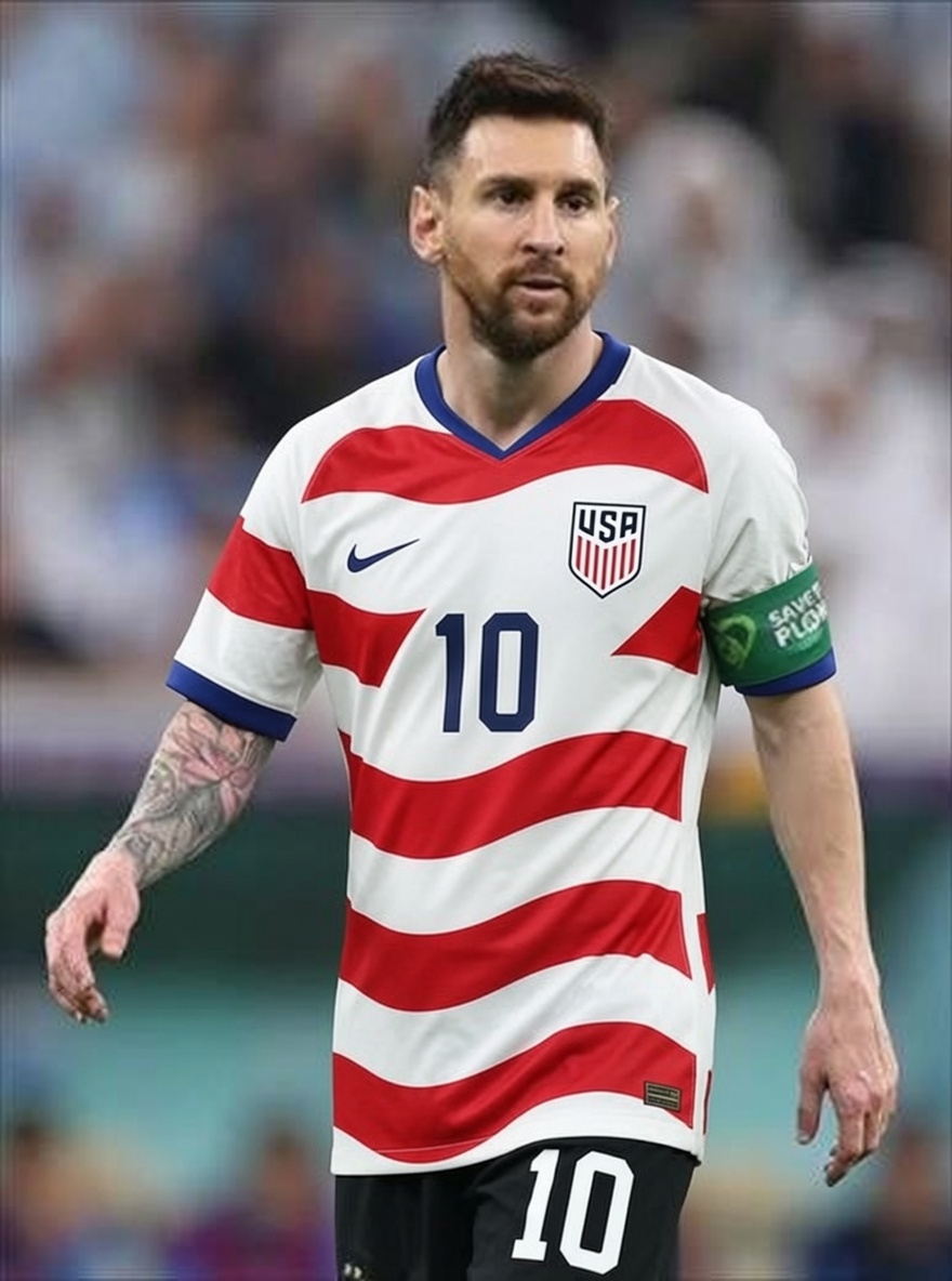 TrollFootball's tweet photo. 🚨 FIFA has confirmed that since Messi plays in MLS, he is also eligible to represent USA.

Messi starts for USA against Belgium. https://t.co/Ti6vQAFoa7