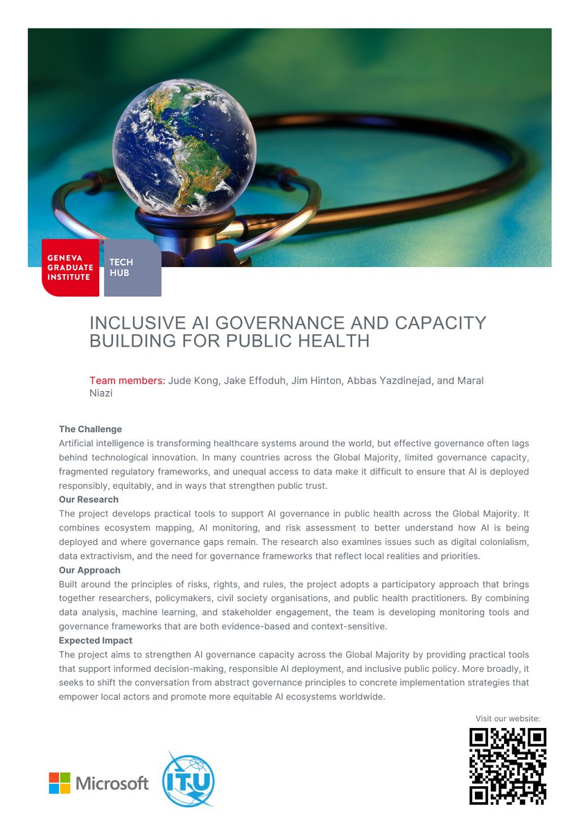 Ai4Pep's tweet photo. 🌍 AI4PEP is in Geneva for #AIForGood (6–10 July), represented by our Director, Prof. Jude Kong, and Prof. Jerry John Kponyo of AI4PEP Ghana.

📍 AI for Global Majority booth
🎓 7 July: AI in Education roundtable
🤝 9 July: Inclusive AI Governance for Public Health
#AI4PEP https://t.co/x4YOUWamHo