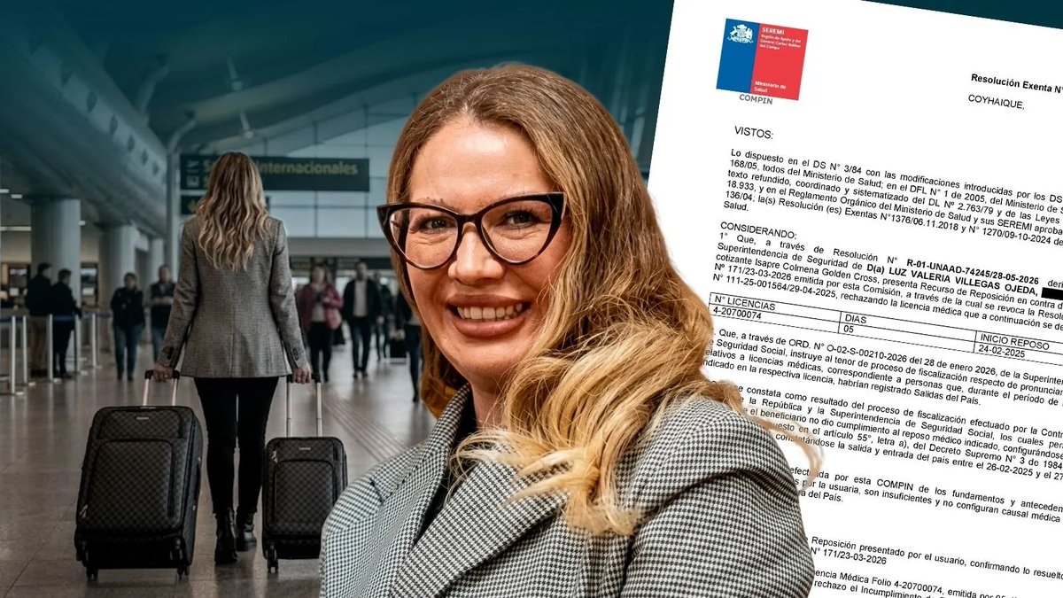 RobertoMerken's tweet photo. 🔴 @fastcheckcl accedió a un documento que muestra que la recién asumida seremi de Desarrollo Social de Aysén, Luz Villegas, salió del país mientras se encontraba con licencia médica. Villegas, quien es militante republicana.

https://t.co/qBEfQKtKrj https://t.co/nXTuv9NC3T