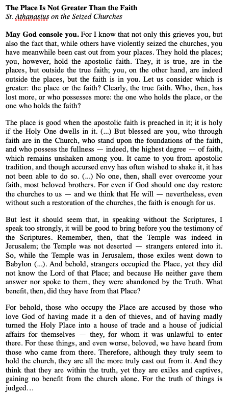 1_John_4_16's tweet photo. Read how the Papal legates after V2 forced Catholic nations to deny their official allegiance to Jesus Christ the King. Probably most of you think that I'm lying. So be it. Now, they are pushing islamic immigration, while the Europe is dying. While the Catholic Faith is dying. They care about lgbt, gay masses, environment, AI, infinite dignity of man. You name it. They do not care about the Faith anymore, nor about the infinite Dignity of God.

If you have the gut – go and search yourself. The truth will prevail.

Pope Liberius to Demophilus:
"Therefore, Athanasius being removed from the communion of us all, whose letters I will not even receive, I say that I have peace and unanimity with all of you and with all the Eastern bishops, or throughout all the provinces."

St. Athanasius to his faithful, from exile:
"They hold the places, you however, hold the Apostolic Faith."

Ave, Ave, Christus Rex! ⚔️✝⚔️
P.s. Shame on you, Shane.