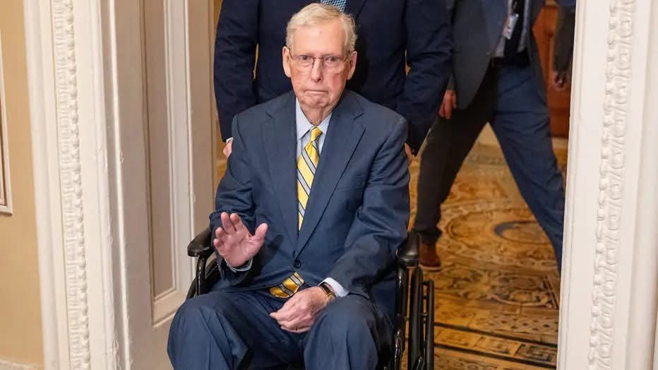 dcopechatter's tweet photo. 🚨 BREAKING NEWS: A journalist is now reporting that Senator Mitch McConnell is officially BRAINDEAD and will not be coming back to torment us anymore!

We need official confirmation ASAP!!!

An hour ago, White House advisor Laura Loomer tweeted out that “a high-level source close to the White House told her ‘Senator Mitch McConnell is officially brain dead. He’s not coming back.’”

This was quote-tweeted by the journalist who first published the story of Senator McConnell’s cardiac arrest, Desirée Townsend, who confirmed these reports.

“I have heard the same thing from my sources for days. At this point, I am at the hospital for when they eventually decide to move cut him off of life support and move his body. His Capitol police detail is still here as of 3:39pm ET,” wrote Townsend on Twitter. 

The fact that we have had no update on his health for THREE WEEKS is absolutely outrageous!

Senator Mitch McConnell is a United States Senator who has been Weekend At Bernie-ing his job for far too long!

The American people deserve transparency about their elected leaders. We need to know the truth about what’s going on with the Kentucky Senator!