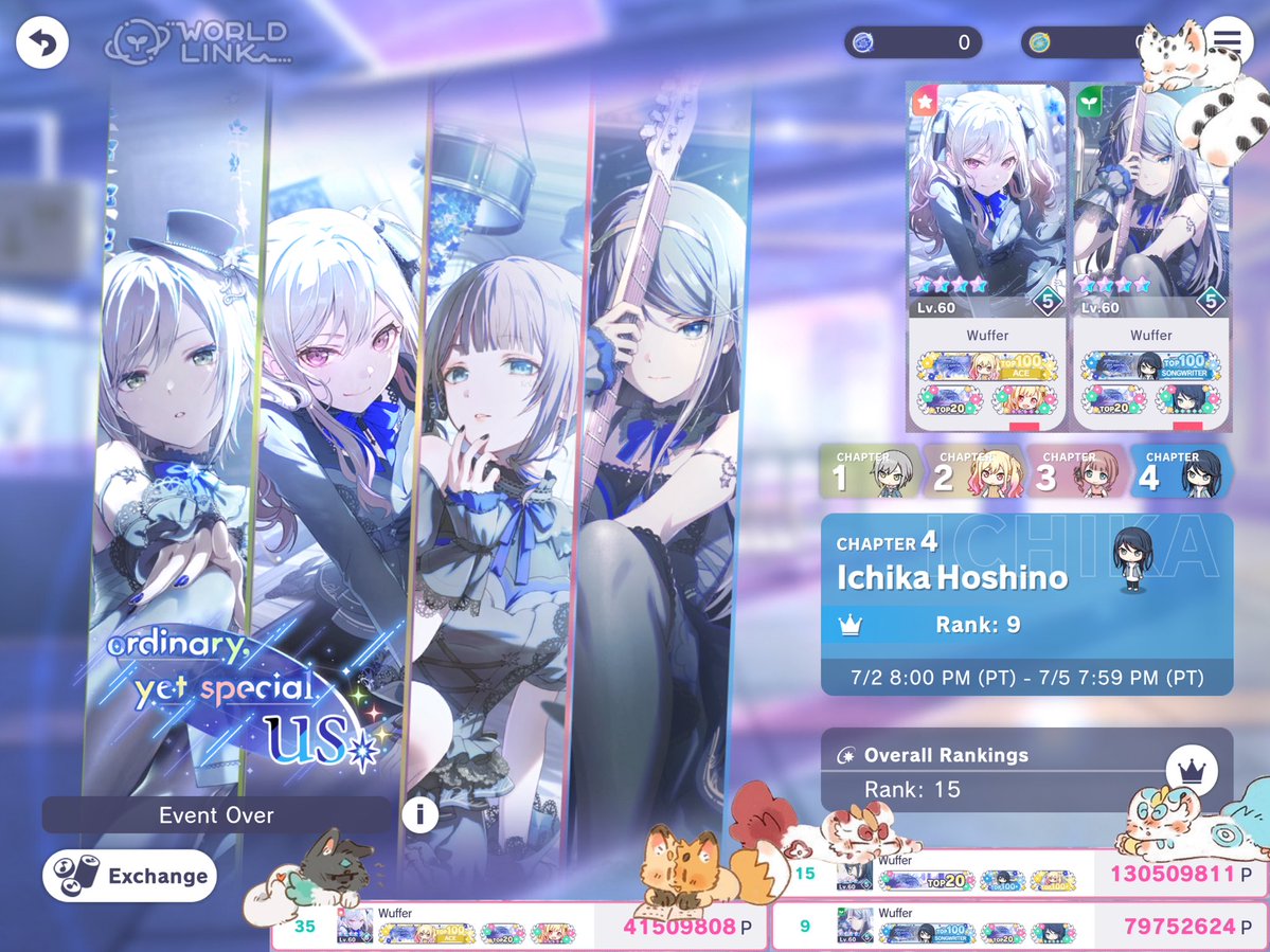 CloudWuffer's tweet photo. ordinary, yet special us - t15

This was originally meant to be a chill ichisaki t40 but at the end I pushed myself for my first t20 and even ended t9 for Ichi! Thank you to everyone I ran with, kept me company, or cheered me on. You guys are the best. I’ll cherish this forever. https://t.co/b9tXwo6KTF