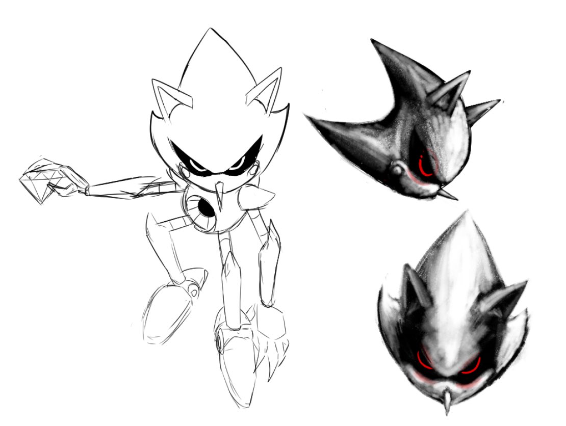 MBuddydude's tweet photo. Metal Sonic doodles https://t.co/IVh3bQjQYc