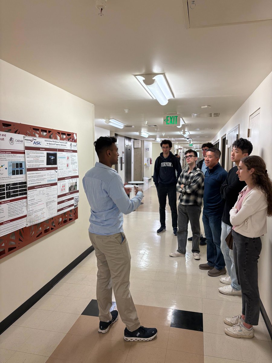 GCAProject's tweet photo. Thanks to Walter Manuel and the Space Rendezvous Laboratory for letting us swing by for a tour. We enjoyed learning about another domain, and we share the desire to shoot for the stars in our research! 🛰️ 🌌 💫 https://t.co/C6FyJ8OogV