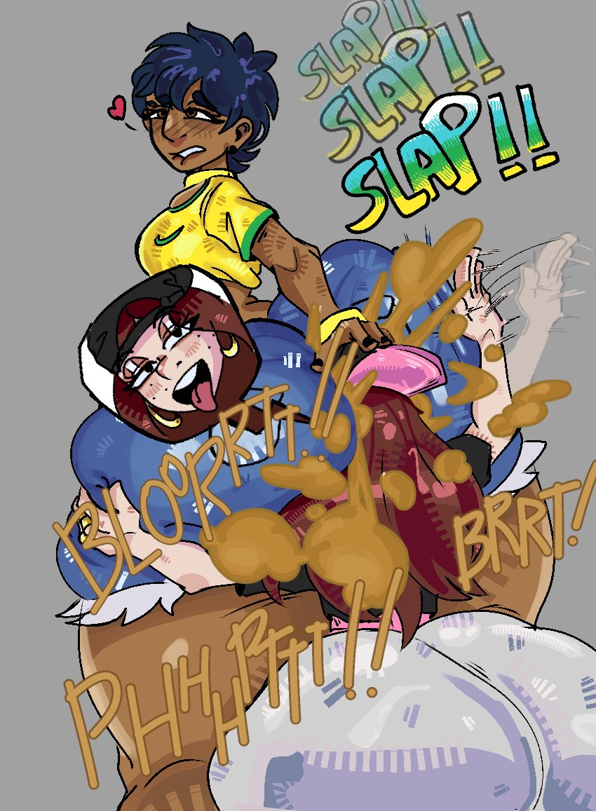 Shine_Bobox's tweet photo. @Iketheweirdo Commission for a cutie! Jess and Azalea in their Brazilian outfits!

#fart #gassy https://t.co/izBBuYKekO