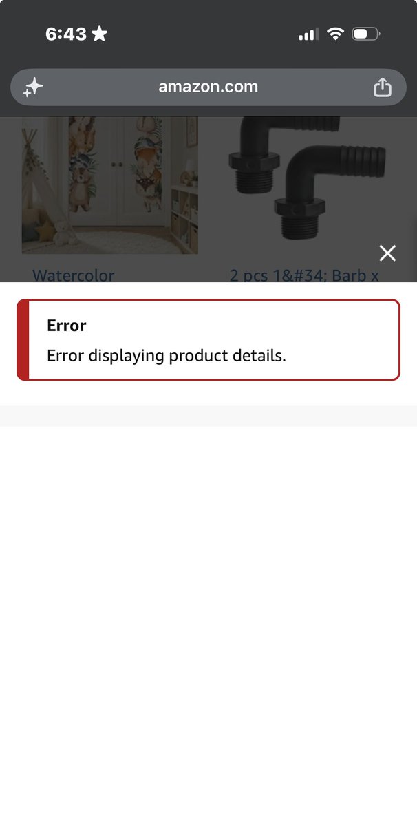 AllyCooke23's tweet photo. Hey @amazon what’s going on with #Vine? Almost everything brings up a thing that says “error displaying product details” https://t.co/AsqBm0Vq6O