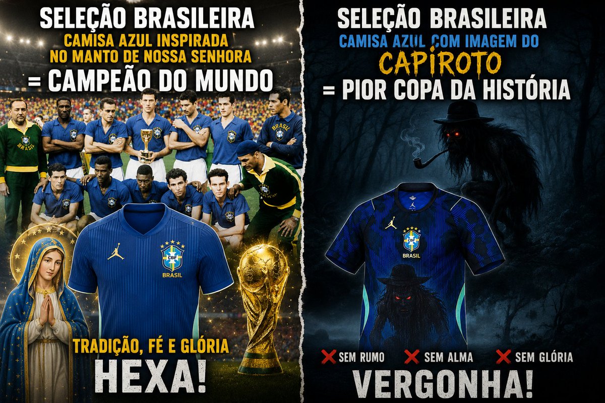Danielterra07's tweet photo. Seleção  brasileira  precisa de uma camisa  que respeita sua história https://t.co/pUCAkIogAU