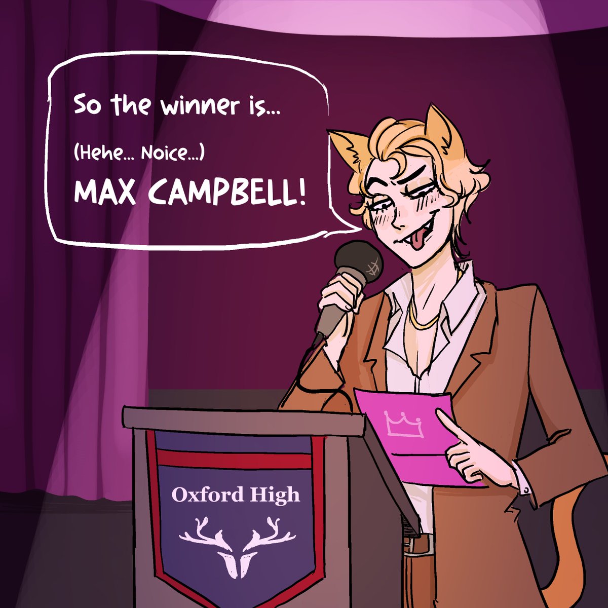 danceoflewdity's tweet photo. With great pleasure, the party planning committee is happy to announce the 2026 PCProm Queen: Max Campbell! Congratulations @kennykyy7! Your free to cite this post with your pc's speech or just wait for your queen portrait prize n.n! https://t.co/evhFjw1Apn