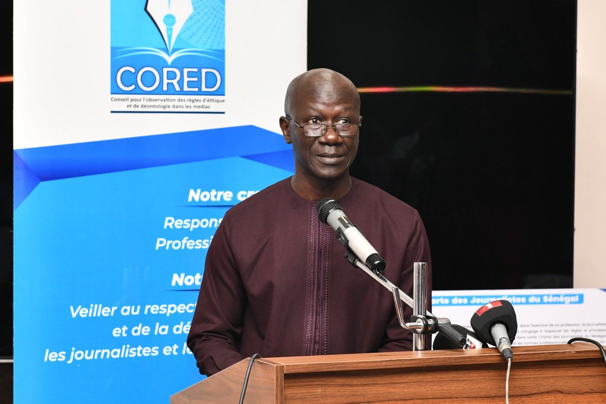 Mcri221's tweet photo. Régulation des médias : le Ministre appelle à une adaptation aux défis du numérique
Le Ministre de la Communication, Dr Bacary Sarr, a appelé le CORED à faire évoluer son système d'autorégulation pour mieux répondre aux mutations rapides de l'écosystème numérique. https://t.co/HP2ZZvQ8xX