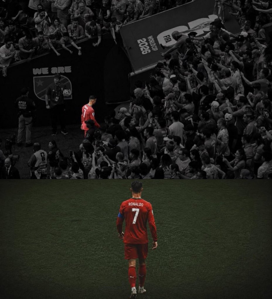meedooo9's tweet photo. تحقيق المونديال من عدمه لن يغير أي شيء 

ستبقى أسطورة وأحد أعظم اللاعبين عبر التاريخ 
مسيرة عظيمة جداً وقصة تاريخية بكل سيناريوهاتها 

لم ينال المونديال شرف أن تحققه، وداعاً رونالدو 🐐

#رونالدو
#البرتغال_إسبانيا 
#وداعآ_رونالدو
#كاس_العالم_٢٠٢٦ https://t.co/4b4KYvtV2k