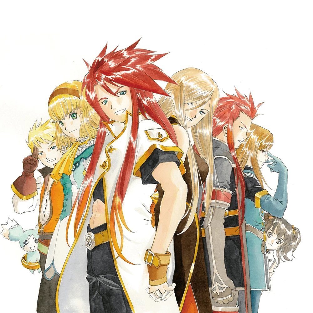 sistaofpeace1's tweet photo. Mr. Fujishima’s designs for Abyss are a big part of my love for the game 😊

Tear especially has one of my favorite designs, easily, but the others are great too 💖

Happy birthday, Mr. Fujishima!! ✨🎉🎊 https://t.co/Hi5FTpccG2